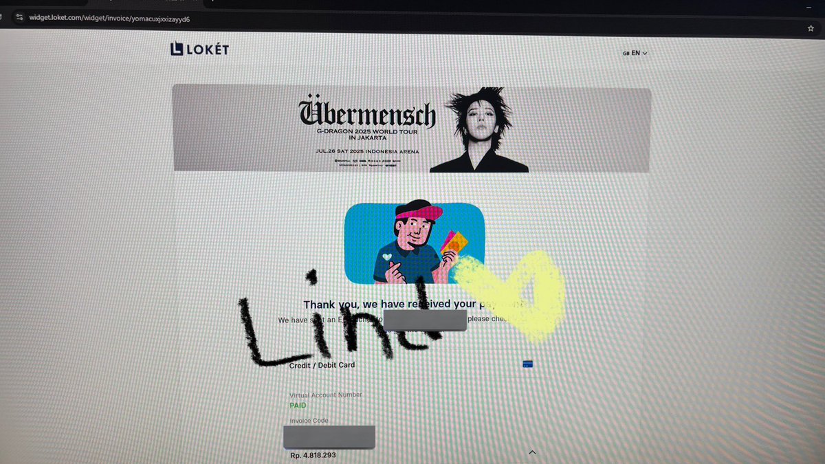ada yang mau GDRAGON Übermensch Jakarta?

1 VIP B 
6jt nett no nego
prefer fullpayment, but 50% ok
minat pc

#ÜBERMENSCHinJAKARTA WTB WTS