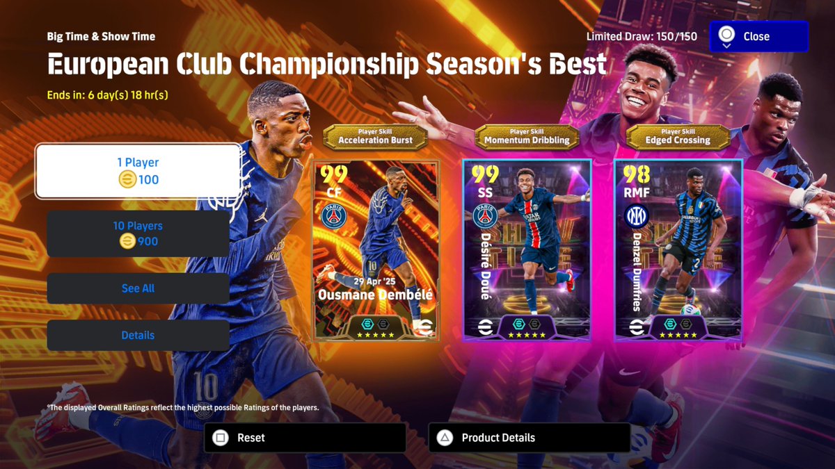 Eiropean Club Championsip Seasons Best Pack 

OFFICIAL