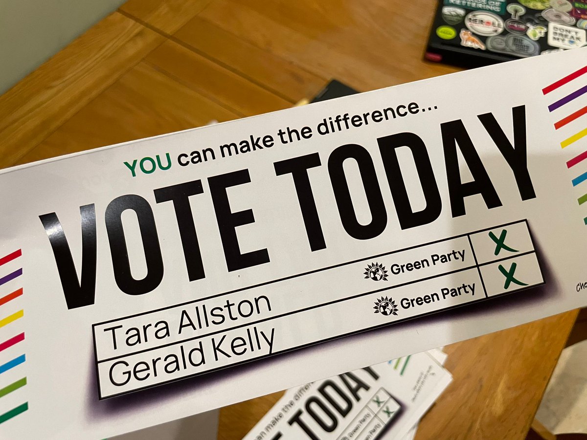 Good luck to the Greens standing in the East Midlands countermanded elections today!

We have Tara and Gerald in Higham Ferrers and Chris standing in Mansfield North.
