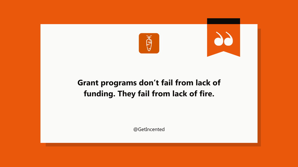 🧨 #Grant programs don’t fail from lack of funding. They fail from lack of fire.