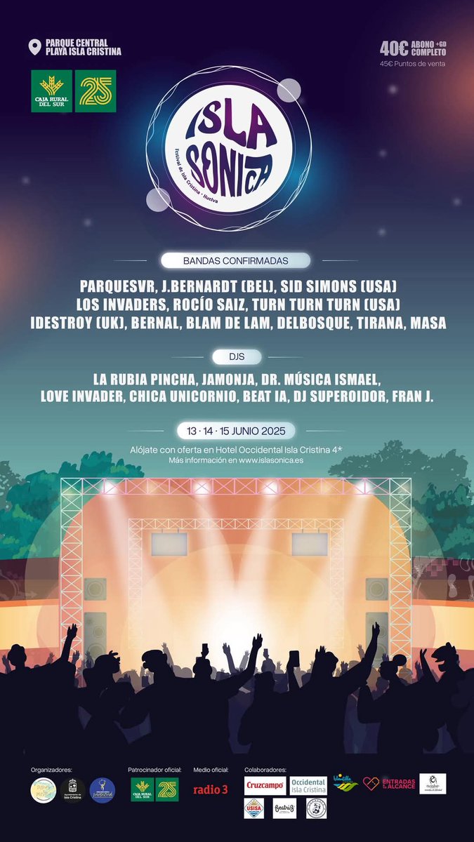 Abriremos este viernes el escenario principal de Islasónica. No os lo perdáis. 
El mejor festival gourmet de la galaxia.