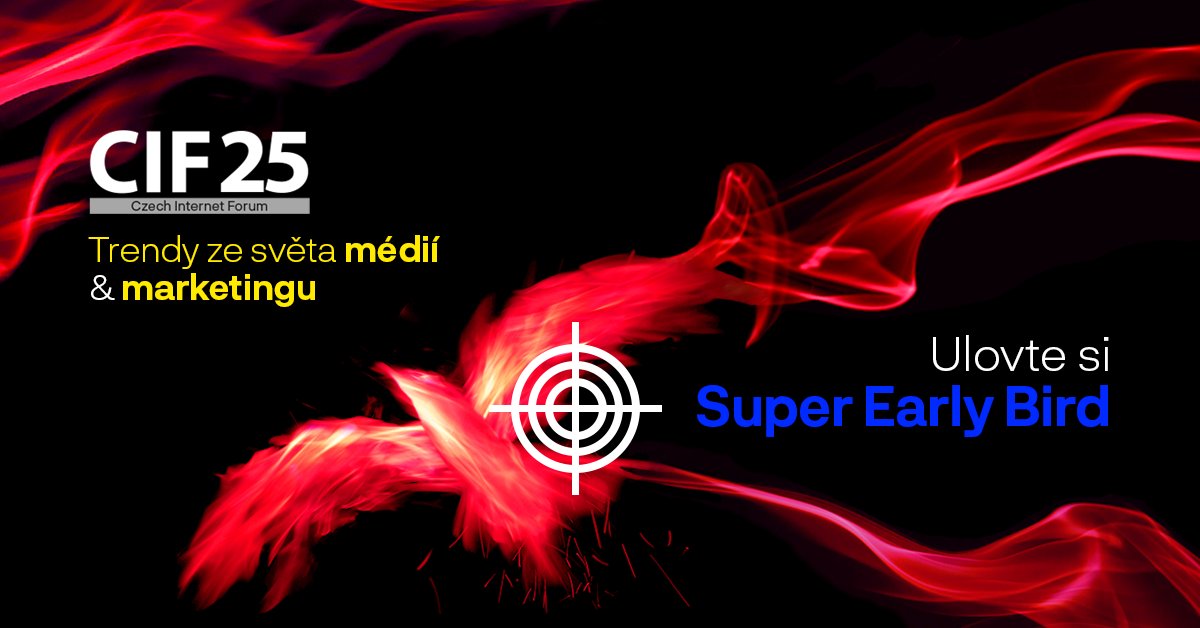 Jak se proměňuje český internet, obsah a mediální svět? 🎉Jubilejní 20. ročník Czech Internet Fora 🎉 přináší dvě dekády zkušeností, nejžhavější témata a výzvy od top odborníků.🎟️ Ulovte si Super Early Bird vstupenku 👉 1url.cz/bJNrp#CIF25