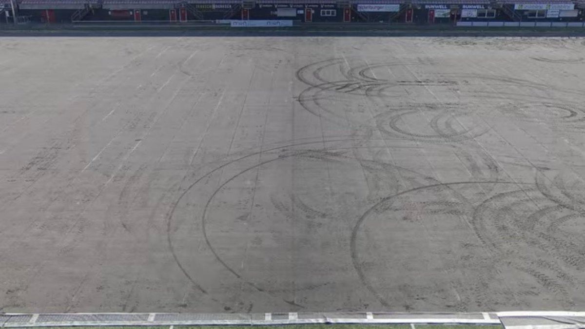 Het kunstgras is weg