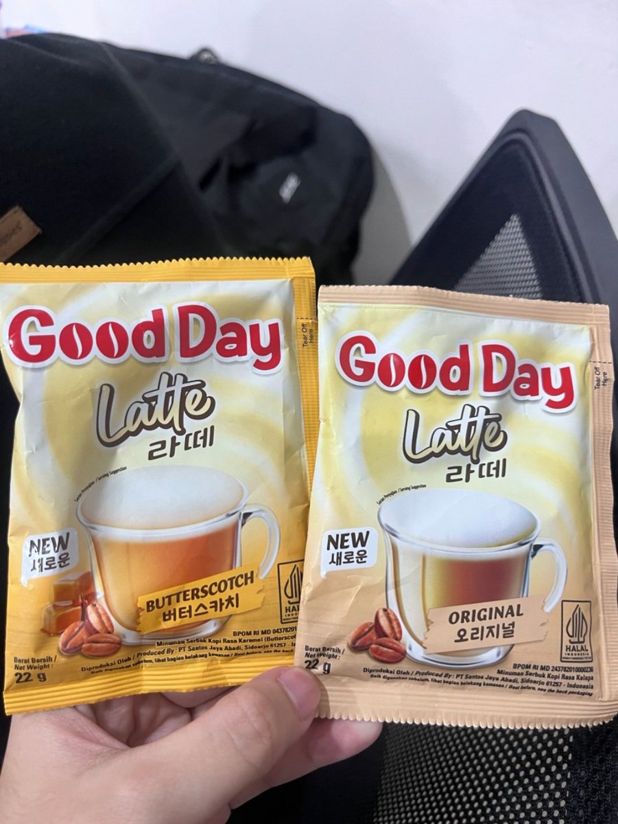 rainn177's tweet photo. iseng beli di online korean latte good day ternyata enak tau  good yang rasa ini udah pada cobain belum? https://t.co/vnC8UrrP7y