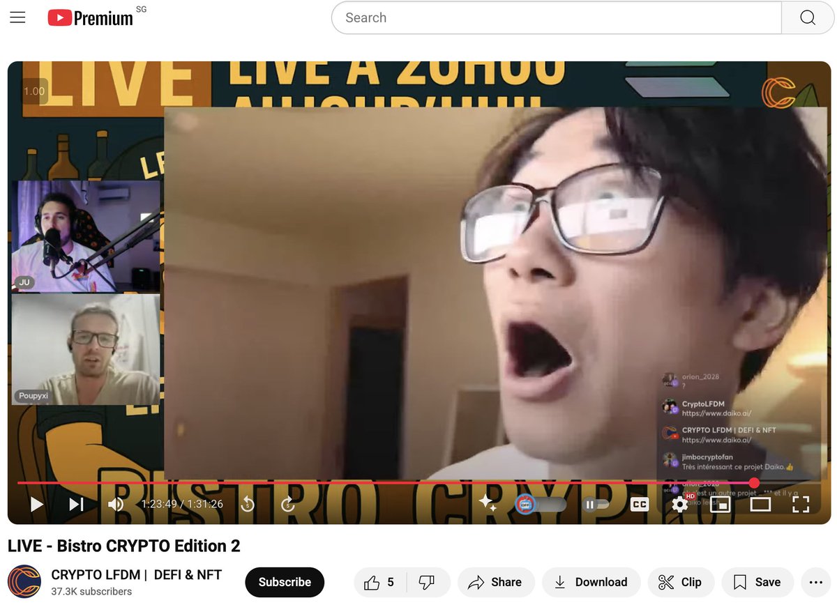 zkyuki_Ditto's tweet photo. Seems I randomly showed up on a YouTube Live 🤣🤣 https://t.co/7zfKlDoIGF