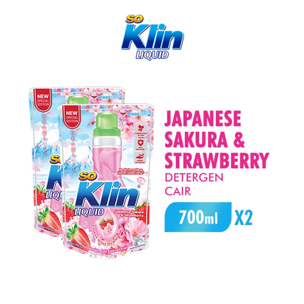 hennyindrie's tweet photo. Cek Soklin Deterjen Cair Japanese Sakura Strawberry Pouch 700 ml x2 dengan harga Rp24.700. Dapatkan di Shopee sekarang! https://t.co/EfTB3xnaob https://t.co/PriId31OvC