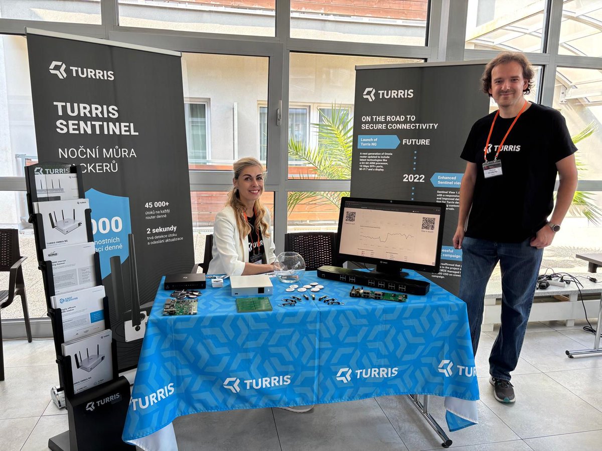 Today we are at #Futuretec by <a href="/VanCocz/">VanCo.cz</a> presenting our #secure #opensource #router #Turris. Come and talk to us and take a look at our devices 😉