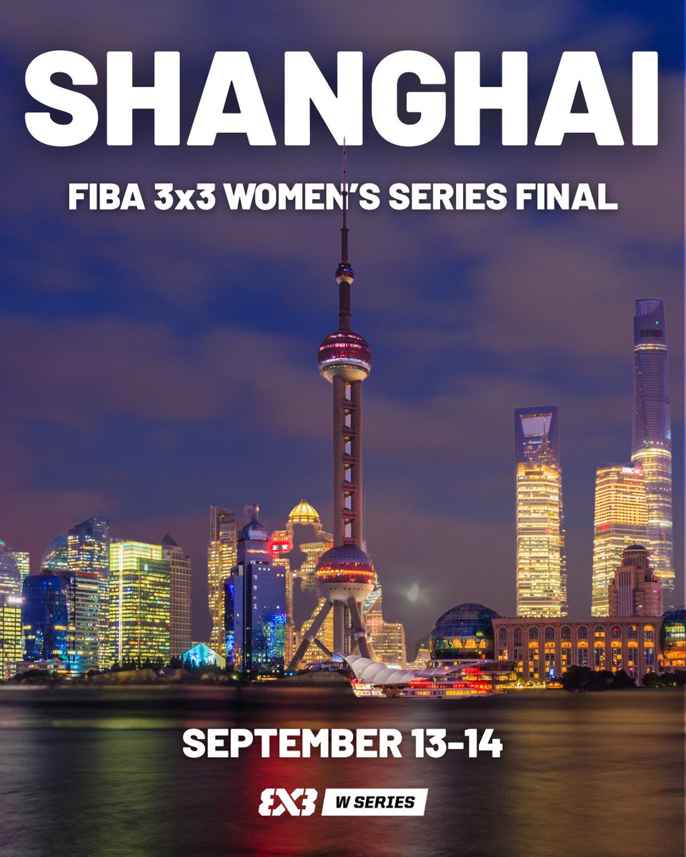 Shanghai, China 🇨🇳 will host the FIBA 3x3 Women’s Series Final from 2025 to 2028.

Full article ➡️ womensseries.fiba3x3.com/2025/news/shan…

#3x3WSShanghai #3x3WS