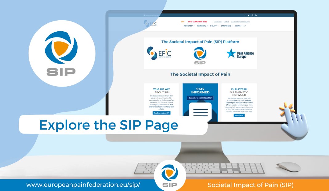Explore the SIP Page! SIP brings together healthcare professionals, advocacy groups, policymakers, and more to raise awareness of pain and drive policy change. Get the latest updates on pain policy, advocacy efforts, and key developments today: brnw.ch/21wTl4Q