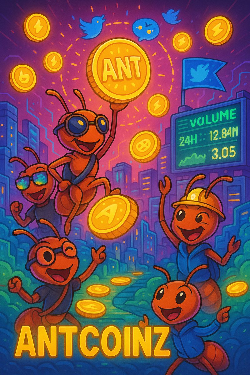 AntCoinz's tweet photo. The ants are stacking, 🐜🐜the chain is buzzing, 💲🤑 and $ANTCOINZ is about to light up the memeverse! 🔥🐜💰 #AntCoinz #CryptoBuzz #MemeCoinMadness #Web3Buzz #Trending #ElonMusk #CryptoTrends #Donald_Trump https://t.co/3vVeB2Ux0S