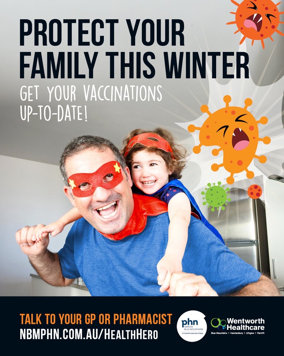 With increased cases of flu and other respiratory illness already circulating, it is important to make sure your kids’ vaccinations are up-to-date. Talk to your GP or pharmacist about which vaccinations are best for you and your family.
📲 nbmphn.com.au/healthhero