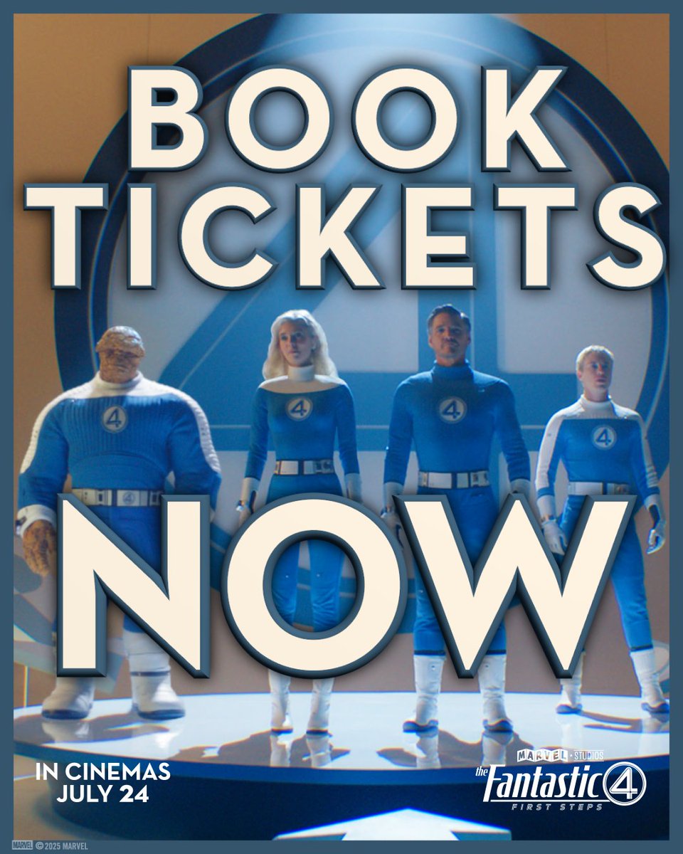 We gotta say… The Fantastic Four: First Steps tickets are NOW ON SALE! 🔵

Experience it at Cineworld in IMAX, 3D, 4DX, ScreenX, and Superscreen. July 24.

🔗 bit.ly/BookF4FS