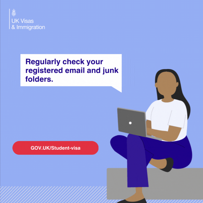 비자 신청 후 꼭 확인하세요!
📩 메일함 그리고 스팸메일함까지 확인!
📌 UKVI가 추가 정보를 요청할 수 있어요 – 메일을 놓치면 비자 심사가 지연될 수 있습니다.
✅ 에이전트를 통해 신청했다면, 메일 확인했는지 꼭 물어보세요!

👉 gov.uk/student-visa/a…

#UKStudentvisa <a href="/UKVIgovuk/">UK Visas & Immigration Official</a>