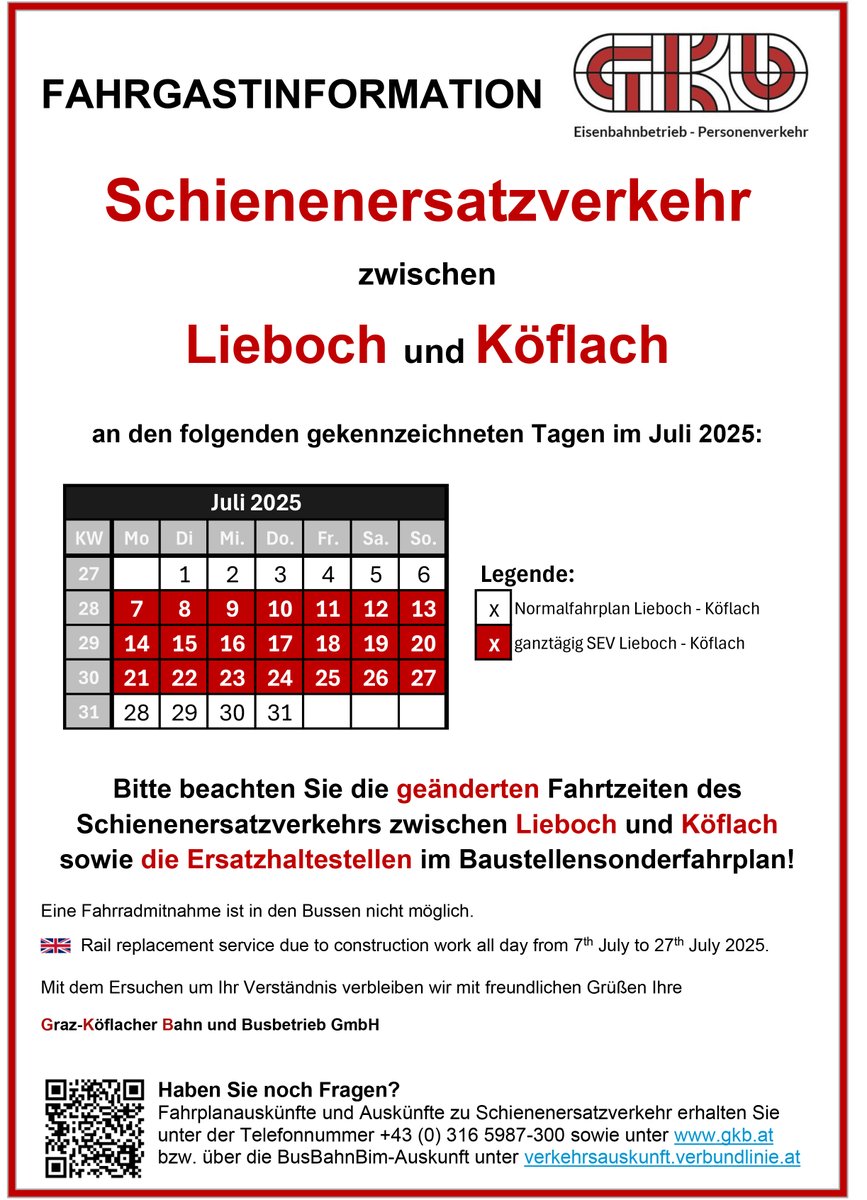 GKB - Graz-Köflacher Bahn und Busbetrieb GmbH (@gkb_steiermark) on Twitter photo 