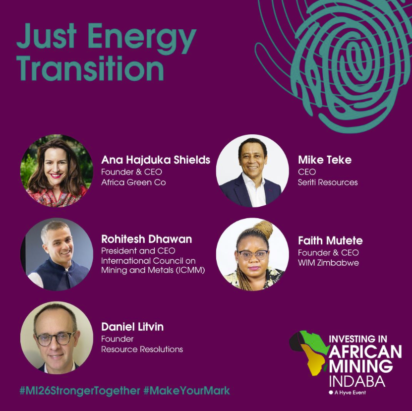 We are pleased to share that our CEO, Ana Hajduka, has been nominated to the Just Energy Transition Committee for Mining Indaba 2026.