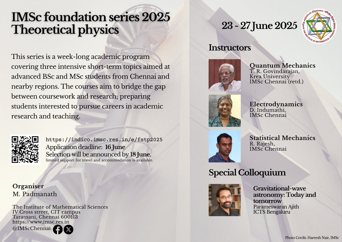 The Institute of Mathematical Sciences tweet media