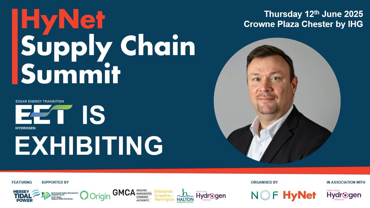 Our contracts &amp; procurement lead, Vincent O’Donnell is speaking at <a href="/HyNetNW/">HyNet</a> Supply Chain Summit.

The summit, presented by the <a href="/HyNetNW/">HyNet</a> Alliance, spotlights supply chain opportunities. 

Vincent will provide updates on the upcoming HPP1 and HPP2 projects and procurement packages.