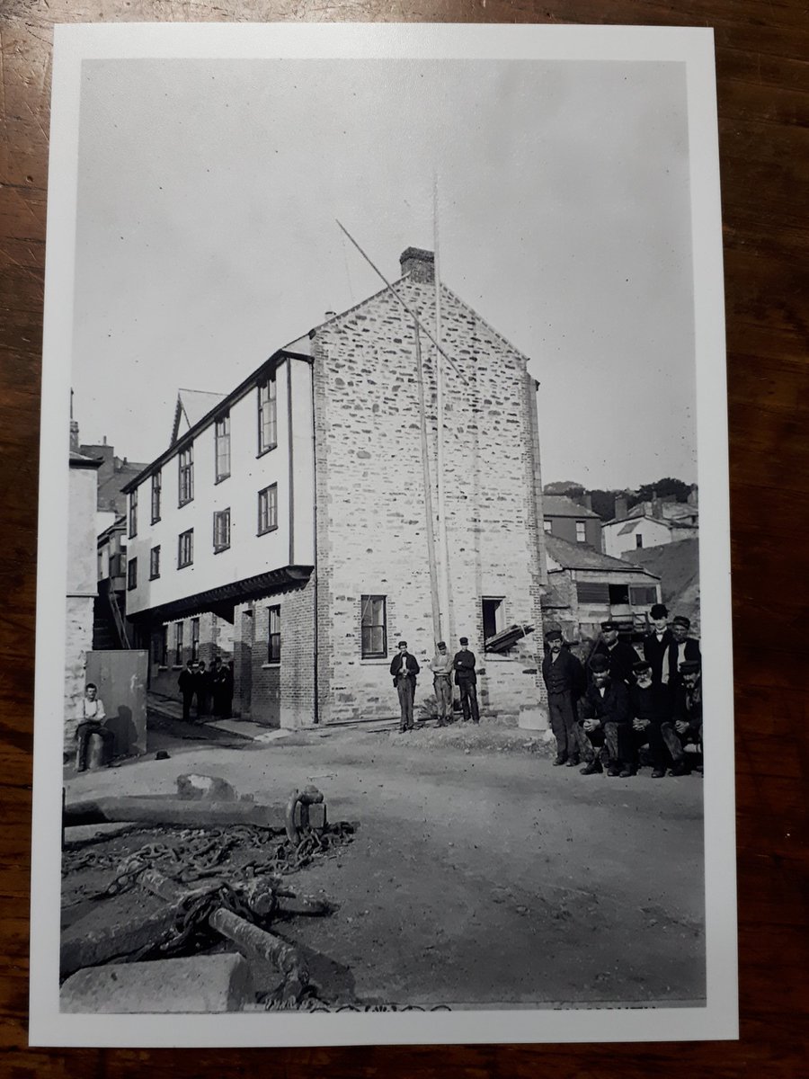 Bought this old photograph online recently - wondering if anyone can date it roughly for me?
It's Quay Street in Falmouth, before the other buildings were added on to Old Quay House . . .
Looks like there is some kind of flagpole against the house . . . Tell me what you see!