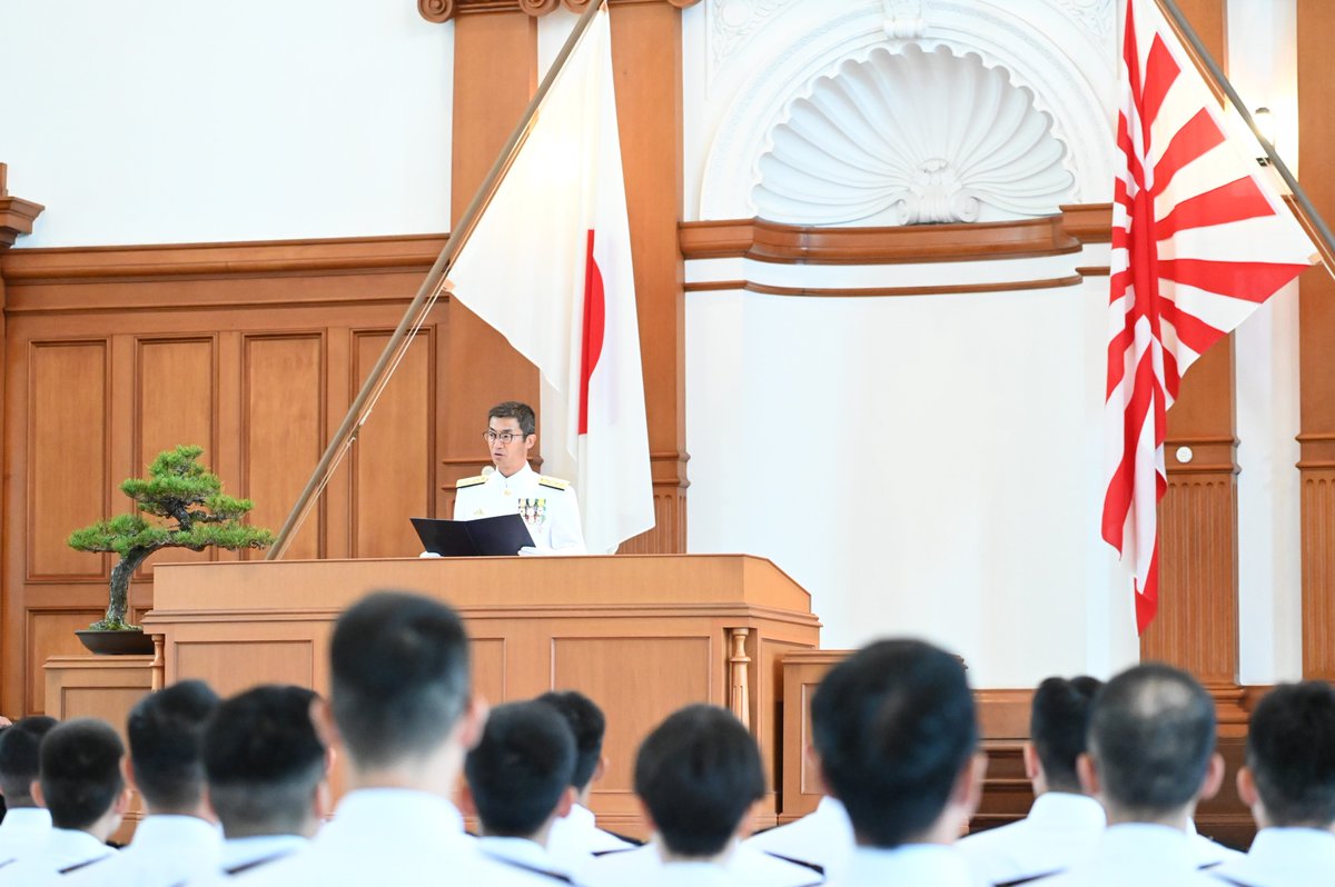 第59期一般幹部候補生課程（部内課程）の入校式を挙行しました