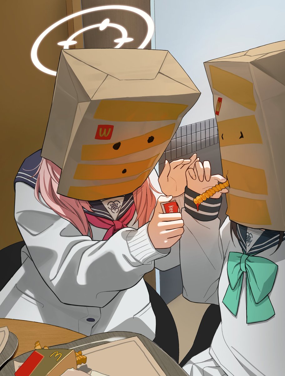 momocadraw's tweet image. #ブルアカ ナツとアイリ