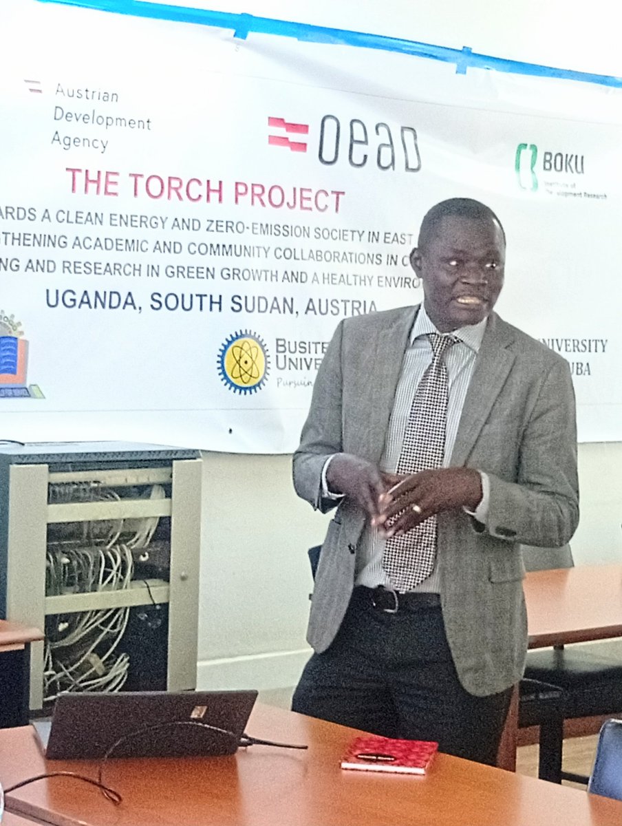 MakCAES's tweet image. HAPPENING NOW @MakCAES : LAUNCH OF THE TORCH PROJECT
Project goal: To contribute to a clean energy & zero emission society by improving teaching processes, community-led research, & contributing to national policy formulation.
A partnership between Uganda, S. Sudan, & Austria.