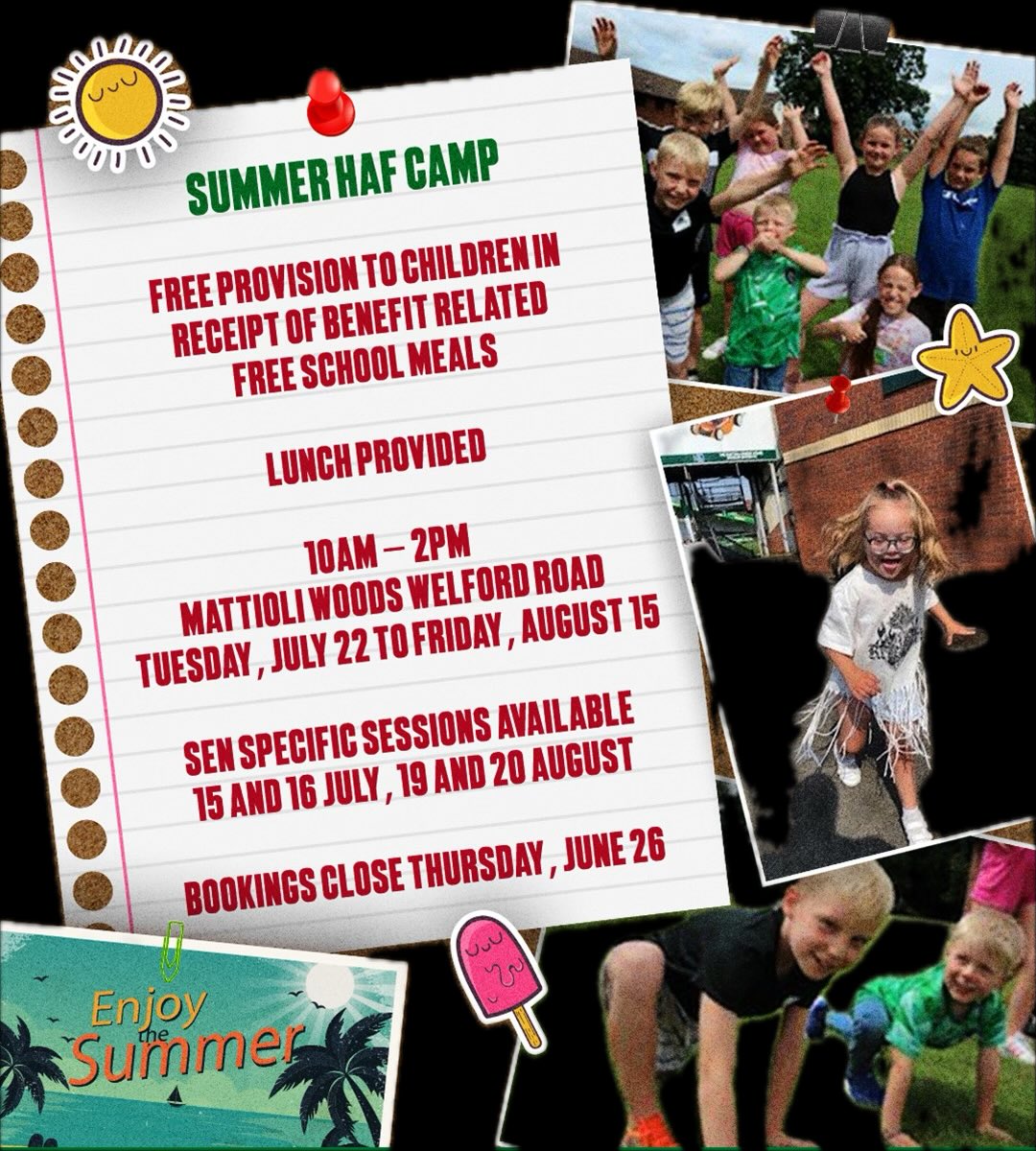 Bookings are now open for our Summer HAF Camp in Leicester City;  leicestertigers.com/haf-camp 
Conditions apply