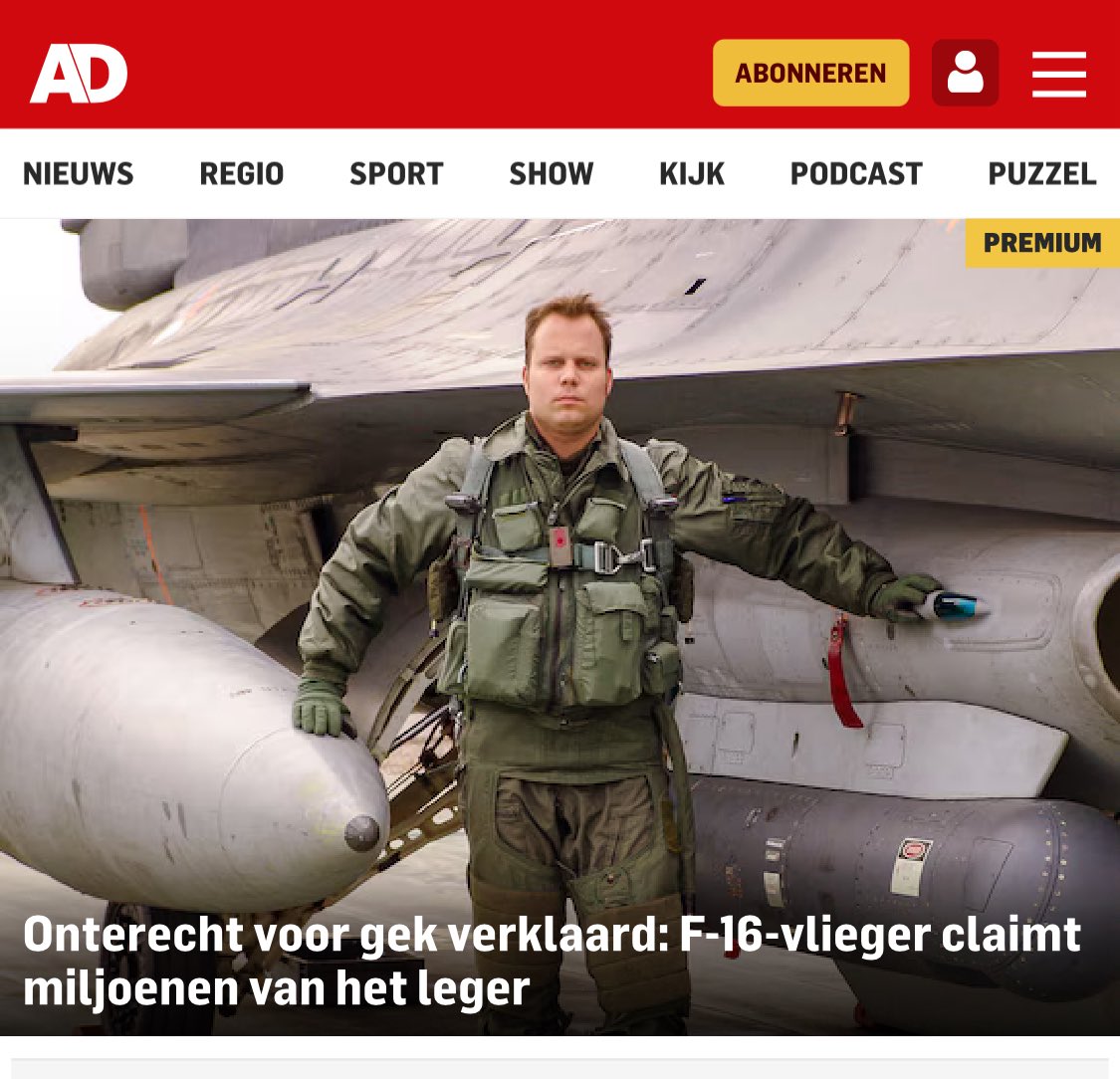 "Als ik hun was zou ik mijn ogen uit mijn kop schamen en alles in het werk stellen om de schade te compenseren"

Waar het op de eerste plaats over moet gaan, is de veroorzakers. 

#klokkenluiderszaak <a href="/336squadron/">@336 Squadron</a> <a href="/VlbEindhoven/">Vliegbasis Eindhoven</a> <a href="/Kon_Luchtmacht/">Koninklijke Luchtmacht</a> <a href="/Defensie/">Ministerie van Defensie</a> #conformeren_of
