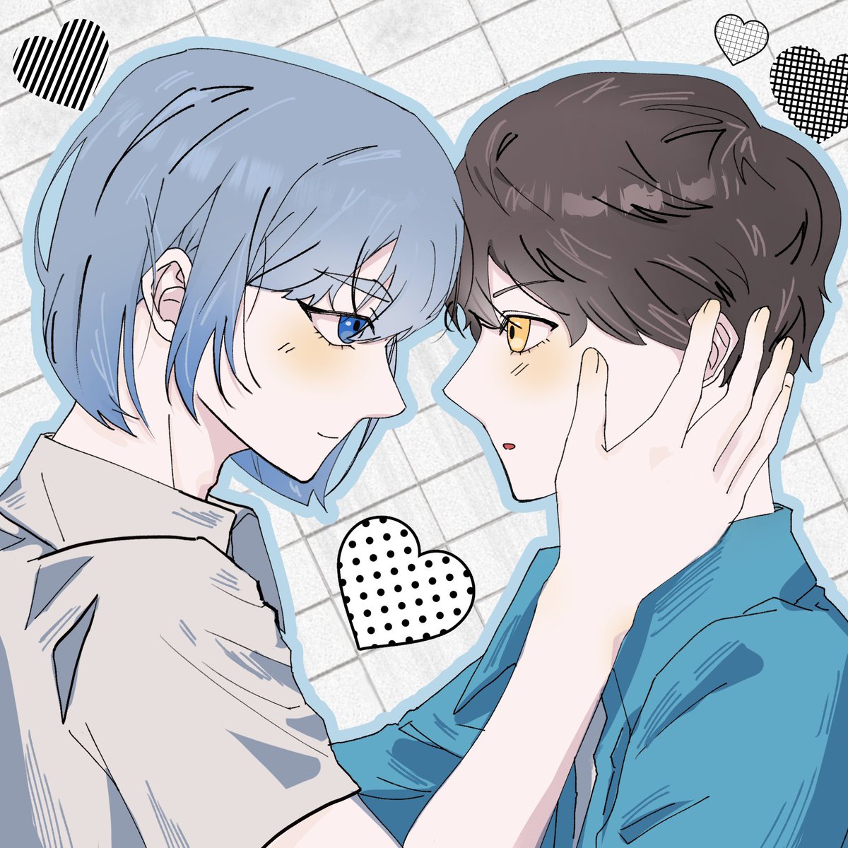 친구가 쿤밤 그려줬어요🥵🥵😍😍💙💙🤎🤎