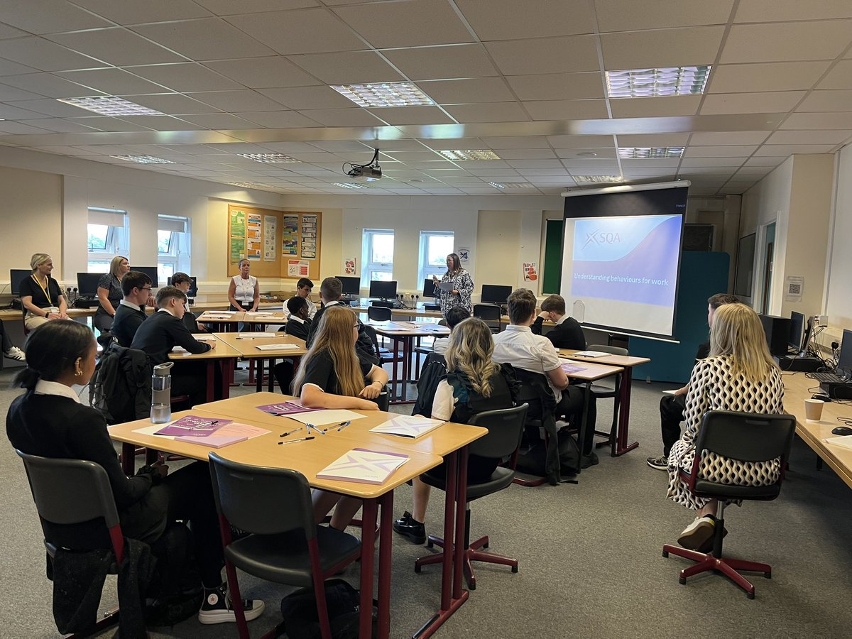 SQA Employability workshop with our S4 pupils is underway <a href="/StThomasAqSec/">St Thomas Aquinas</a>