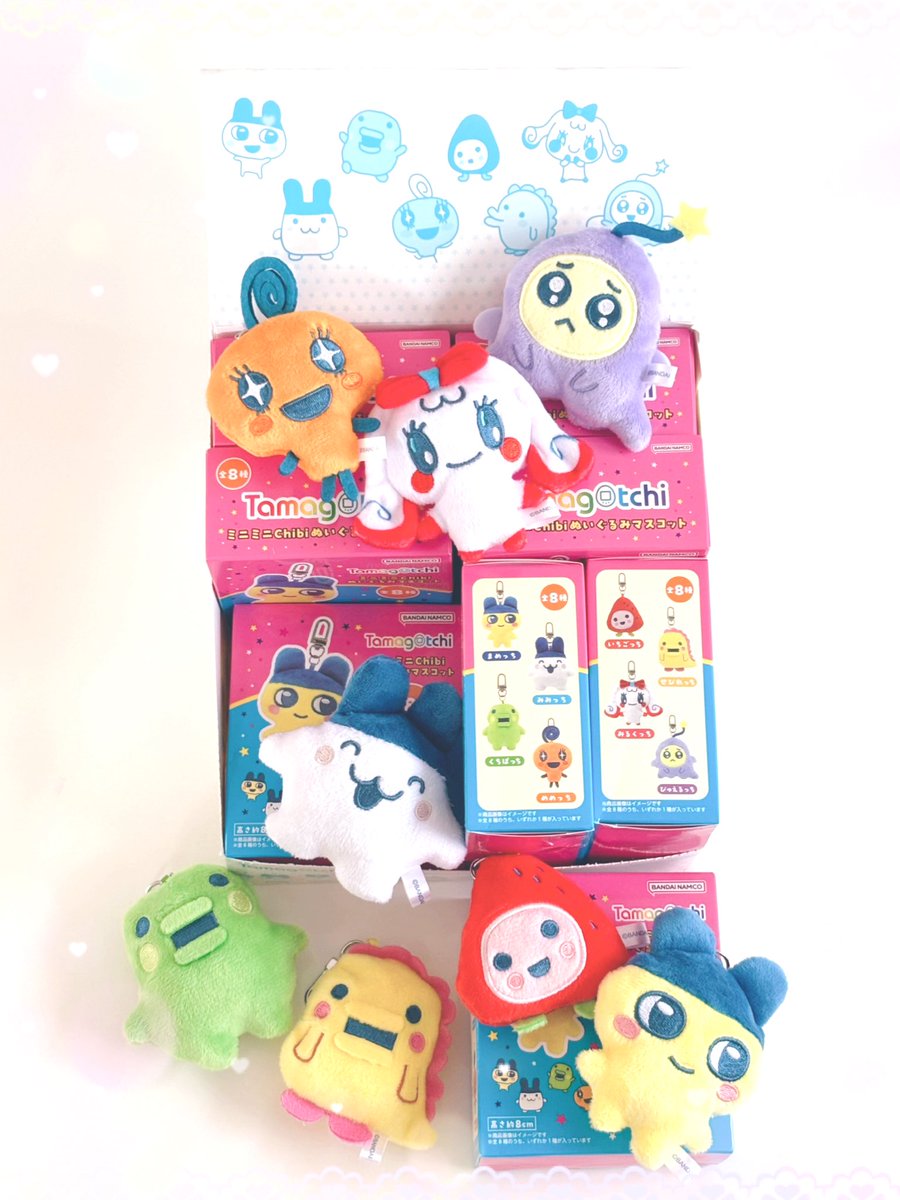 ミニミニChibiぬいぐるみマスコット♡ 全8種✨️ 昨日届いたよ♬.*ﾟ