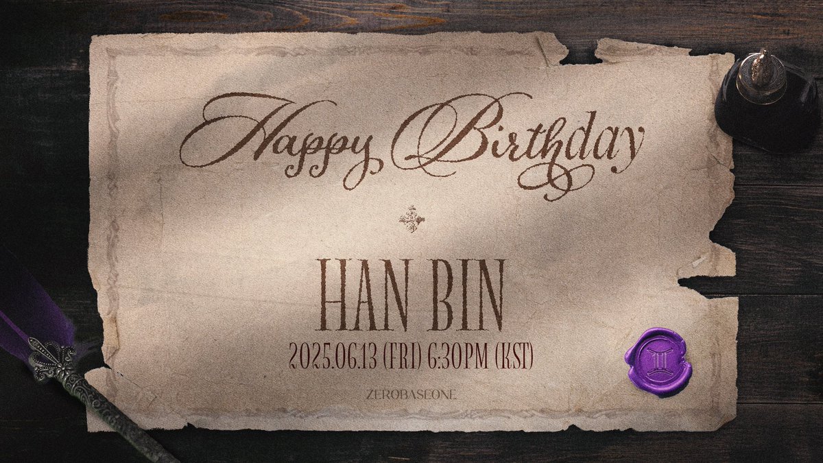 ZB1_official's tweet image. We wish Happy Birthday to HAN BIN♊️

B-DAY LIVE
6/13(FRI) 6:30PM(KST)
@ ZB1 Official YouTube

🔗 youtube.com/live/UOeXsvYCv… 

#ZEROBASEONE #ZB1 #제로베이스원 
#SUNGHANBIN #성한빈
#HAPPYHANBINDAY
