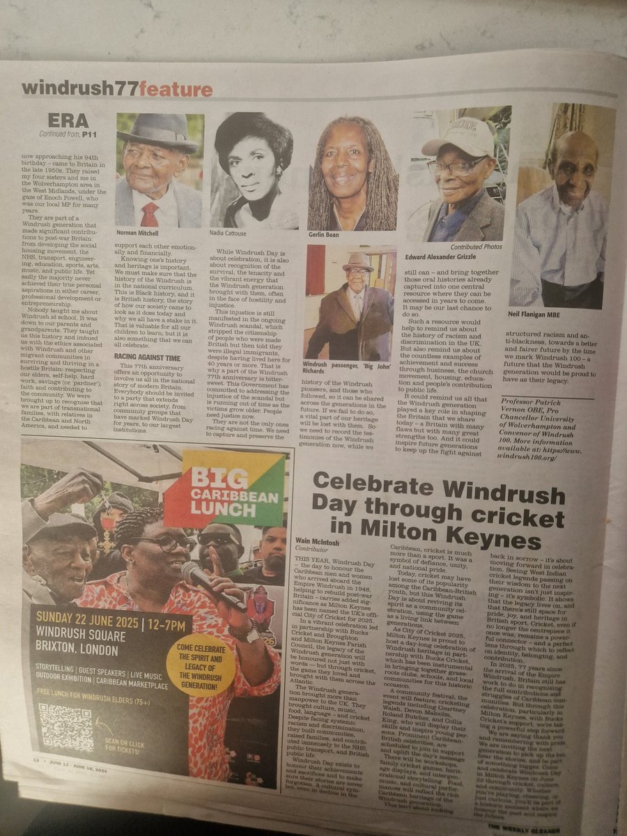 Patrick Vernon (@ppvernon) on Twitter photo In the upcoming article on the Windrush 100 website, featured in Jamaican Gleaner UK edition, we extend our gratitude to all who contributed images. Stay tuned for the online release next Wednesday at lnkd.in/e9Cn4zmn.
<a href="/JamaicaGleaner/">Jamaica Gleaner</a> <a href="/100Windrush/">Windrush 100 Network</a> In the upcoming article on the Windrush 100 website, featured in Jamaican Gleaner UK edition, we extend our gratitude to all who contributed images. Stay tuned for the online release next Wednesday at lnkd.in/e9Cn4zmn.
<a href="/JamaicaGleaner/">Jamaica Gleaner</a> <a href="/100Windrush/">Windrush 100 Network</a>