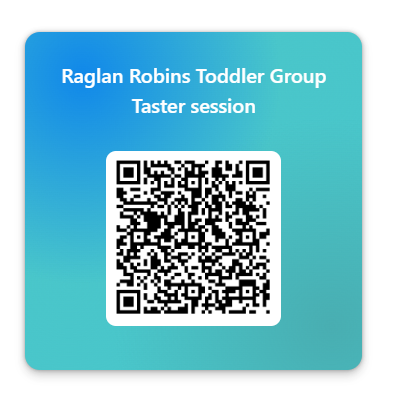 Use the QR code to register for the exciting launch of Raglan Robins on Wednesday 2nd July at 9am.