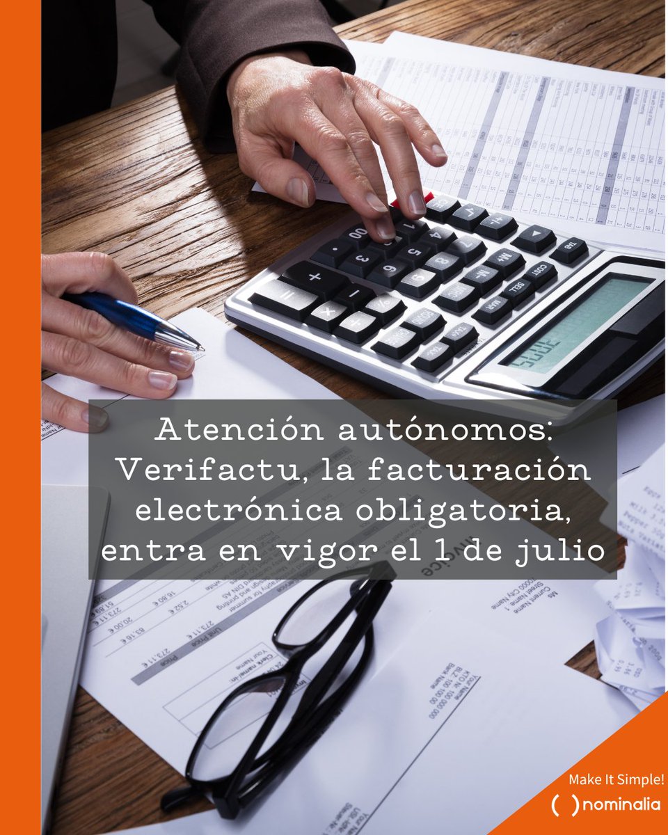 🚨 El 1 de julio de 2025 llega #Verifactu: adiós a facturas en Word o Excel. Necesitas un software homologado.
✅ Prueba HelloCash de Nominalia: legal, fácil y 100% online.
👉 Lee el post completo e infórmate cuanto antes: escueladeinternet.com/verifactu-que-…
#Facturación #Empresa #Autónomos