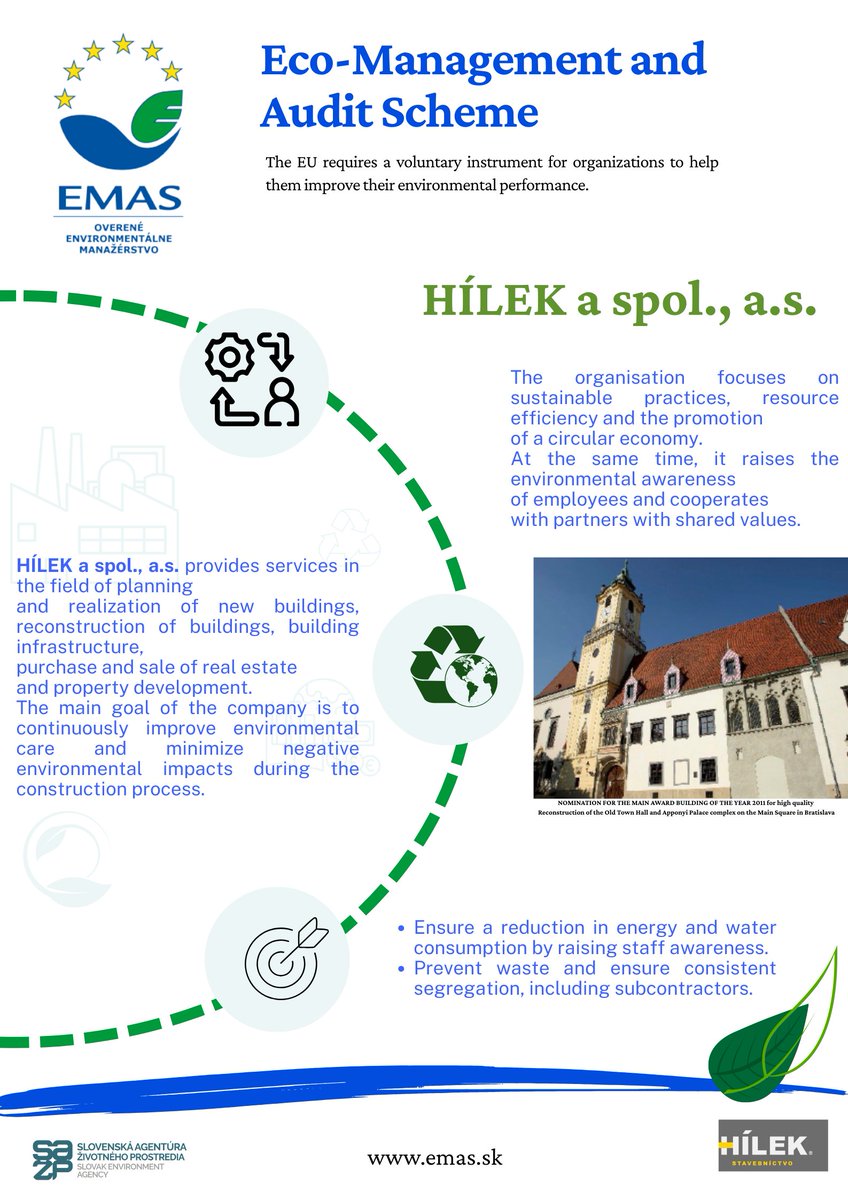 MOUREZ s.r.o. Vranov n. T. specializes in the construction and reconstruction of buildings with an emphasis on quality, professionalism and environmental responsibility.

#emas