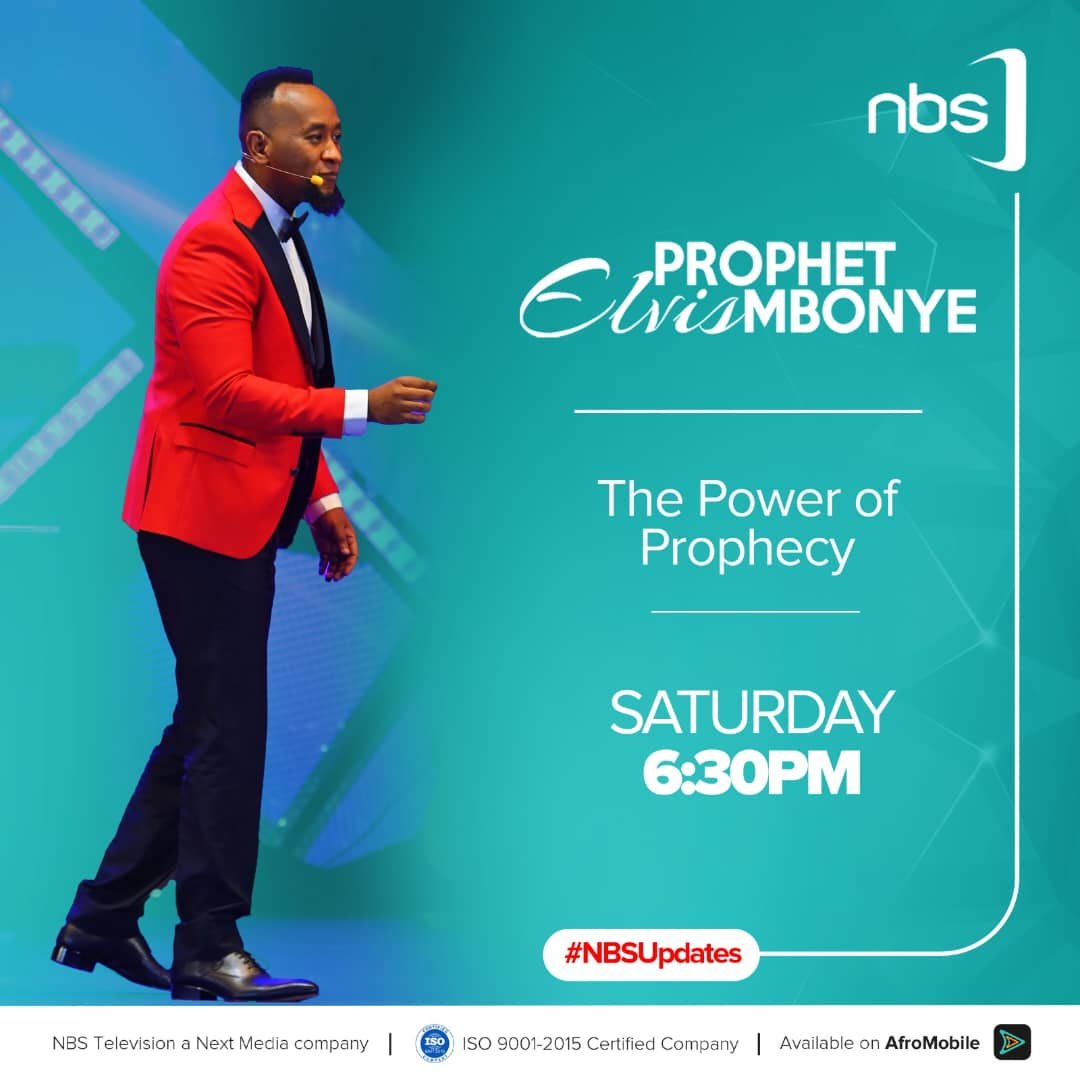 Your Miracle Awaits! Tune in this Saturday  at 6:30PM and experience the Power of Prophecy in action with <a href="/Prophet_elvis/">Prophet Elvis Mbonye</a>.

#ProphetElvisMbonye #NBSUpdates