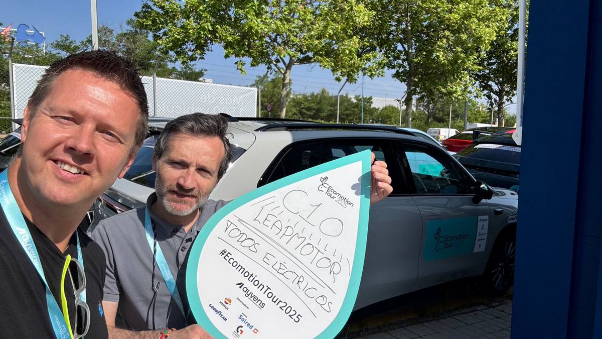 Todos Eléctricos (@todoselectricos) on Twitter photo Buenos días, arrancamos motores para el #ecomotiontour2025 con Manuel García de <a href="/StellantisES/">Stellantis España</a>.
¡A por todas! <a href="/AyvensES/">Ayvens España</a> Buenos días, arrancamos motores para el #ecomotiontour2025 con Manuel García de <a href="/StellantisES/">Stellantis España</a>.
¡A por todas! <a href="/AyvensES/">Ayvens España</a>