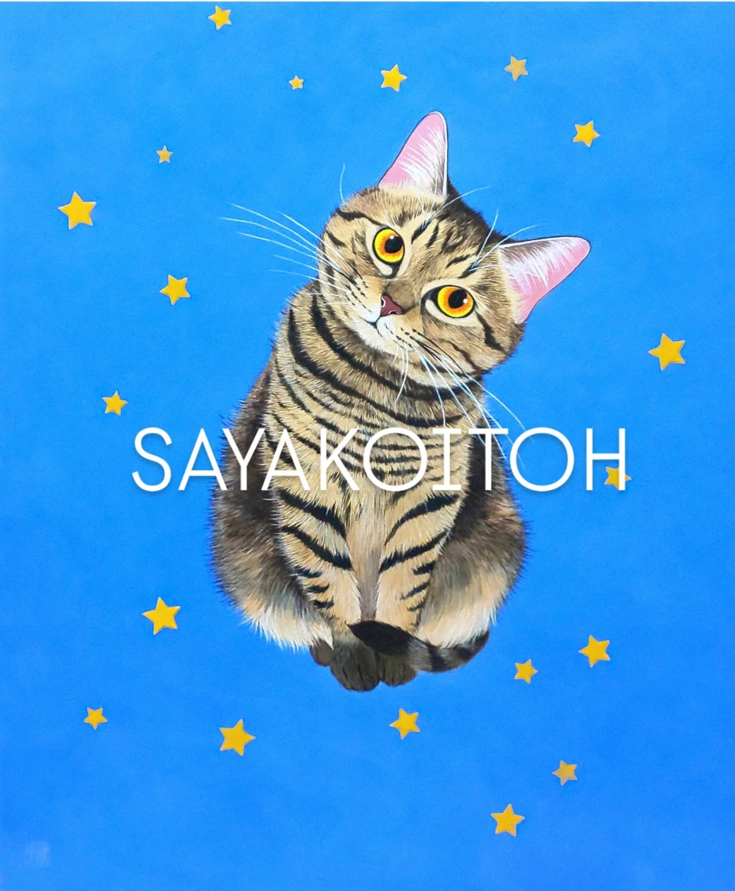 🌰🌟🌰 もうすぐ仙台三越の個展でにゃ💛 #ねこ #伊藤清子 #日本