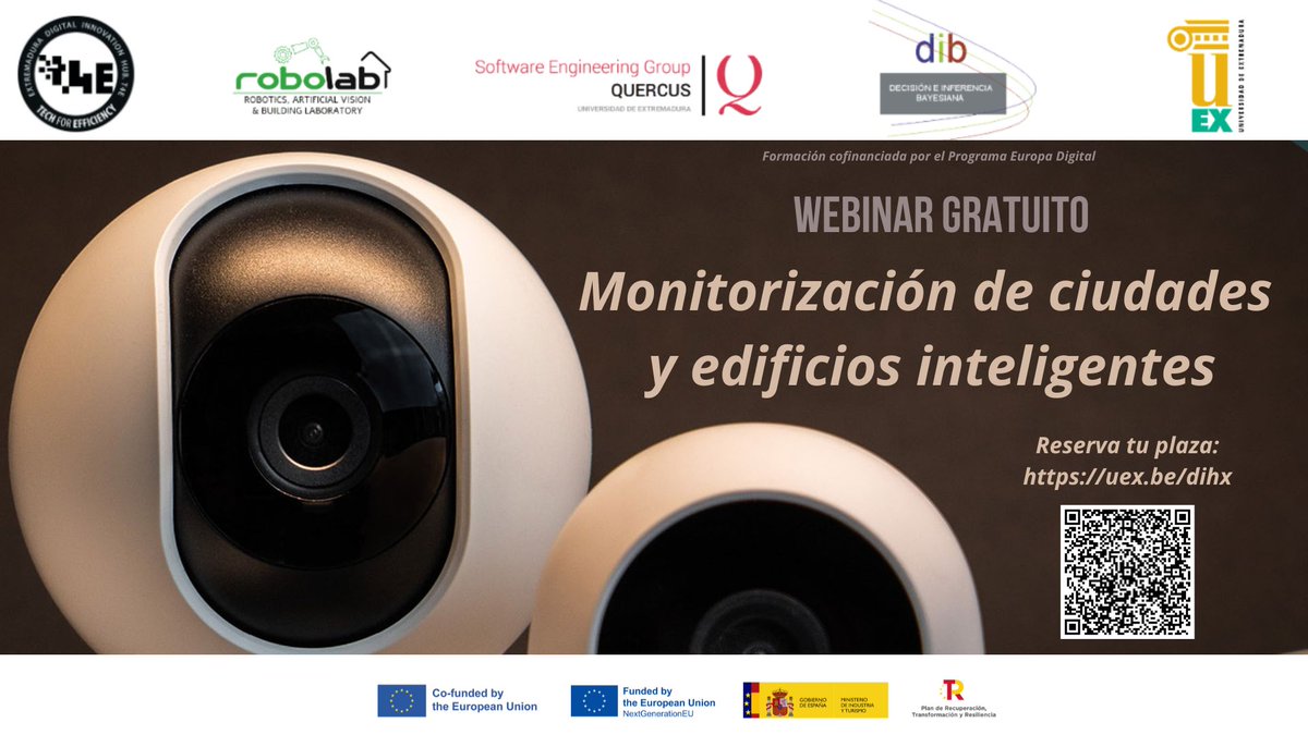 🏙️ WEBINAR GRATUITO
Sistemas de monitorización de ciudades y edificios inteligentes
Descubre cómo se diseñan e implementan soluciones tecnológicas abiertas, escalables y en tiempo real para mejorar la eficiencia urbana y energética.
📩 Preinscríbete ya: uex.be/dihx