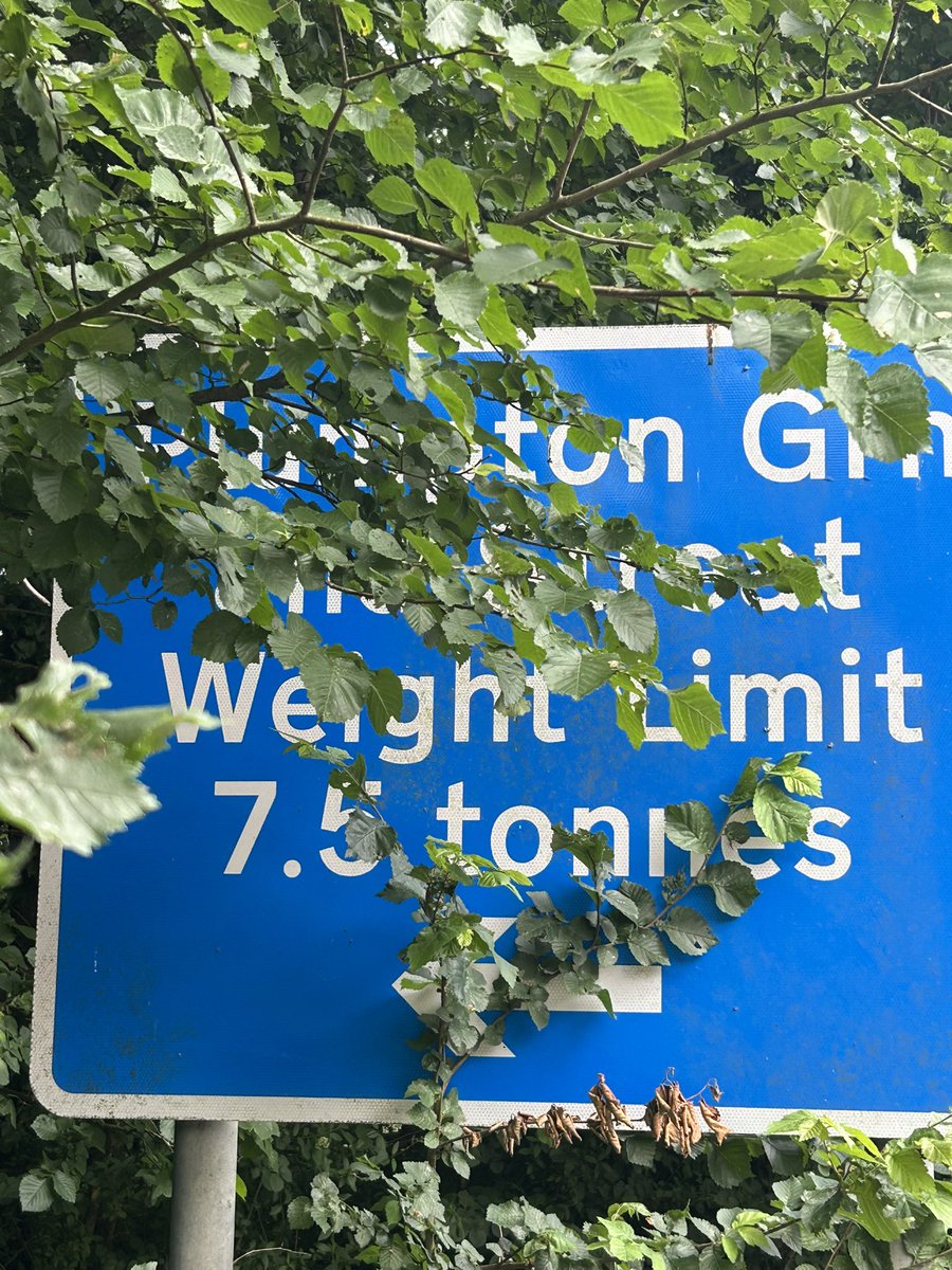 From wide of the driving/view line and standing directly in front of another ESCC Road sign. Very informative