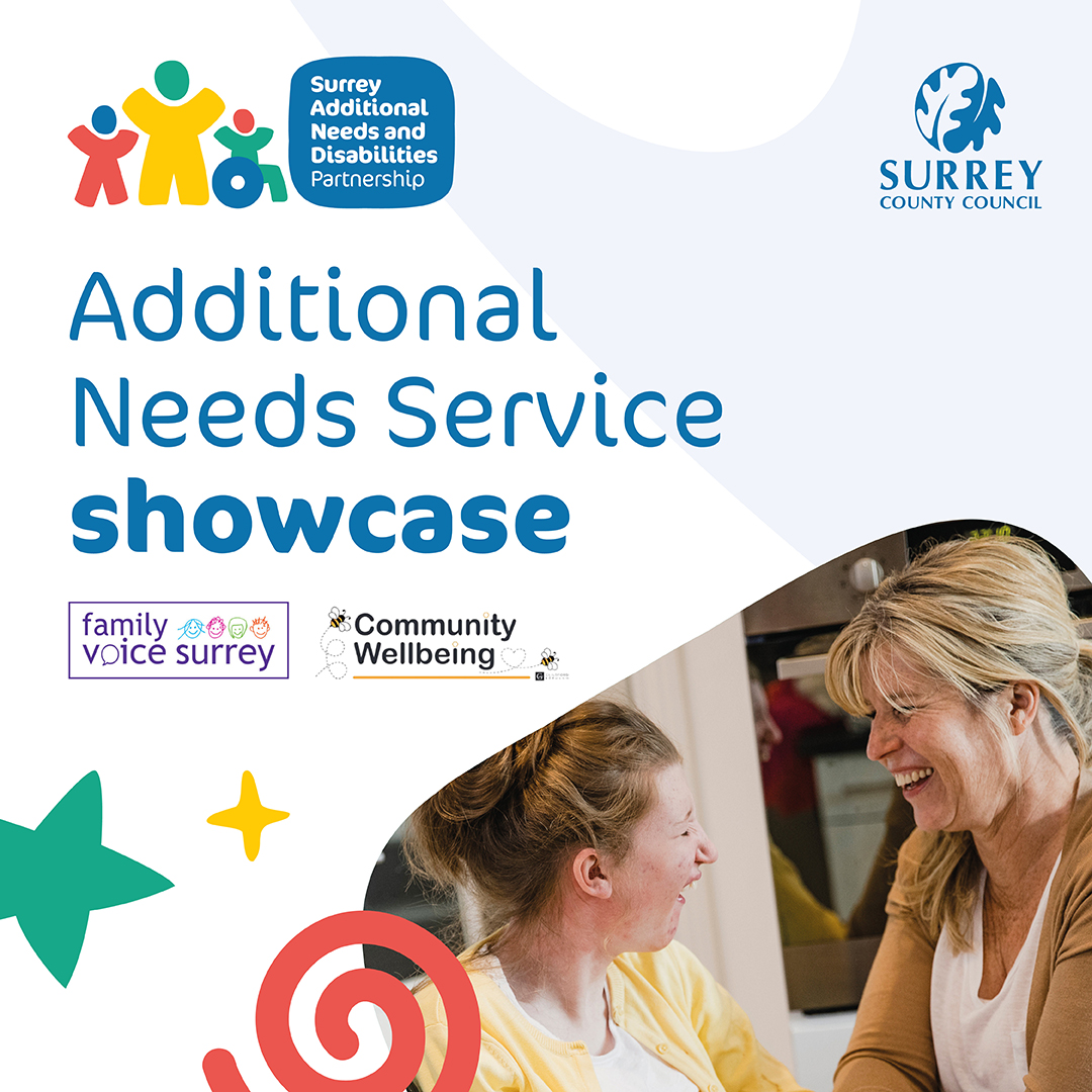 Meet organisations that support children &amp; young people with additional needs for tips on local services:

- Additional Needs Service showcase
- Ripley Village Hall
- Wednesday 18th June, 10am-3pm

Find out more at: surreycc.gov.uk/community/news… <a href="/FVSurrey/">Family Voice Surrey</a> (1/2)