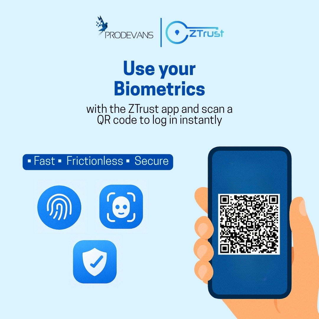 CEOProDevAns's tweet image. Say goodbye to password hassles with ZTrust by Prodevans — a smarter, faster, and more secure way to log in.

Visit:- ztrust.in

Explore more at prodevans.com 

#ZTrust #Prodevans #PasswordlessLogin #SmartAuthentication #SecureAccess #CyberSecurity