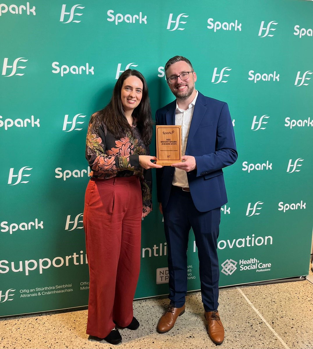 St. John's Hospital, Limerick (@stjohnshosplmk) on Twitter photo Congratulation to our colleagues Alan O Connor, IS Manager, Mairead O Donoghue, RANP & Dr Gareth Quin, Consultant on winning the Bright Spark Award for best Digital Project titled;
Injury Net - Transforming Patient Care Through Digital Innovation
<a href="/ProgrammeSpark/">Spark Innovation Programme</a> <a href="/HSEMidWest/">HSE Mid West</a> Congratulation to our colleagues Alan O Connor, IS Manager, Mairead O Donoghue, RANP & Dr Gareth Quin, Consultant on winning the Bright Spark Award for best Digital Project titled;
Injury Net - Transforming Patient Care Through Digital Innovation
<a href="/ProgrammeSpark/">Spark Innovation Programme</a> <a href="/HSEMidWest/">HSE Mid West</a>