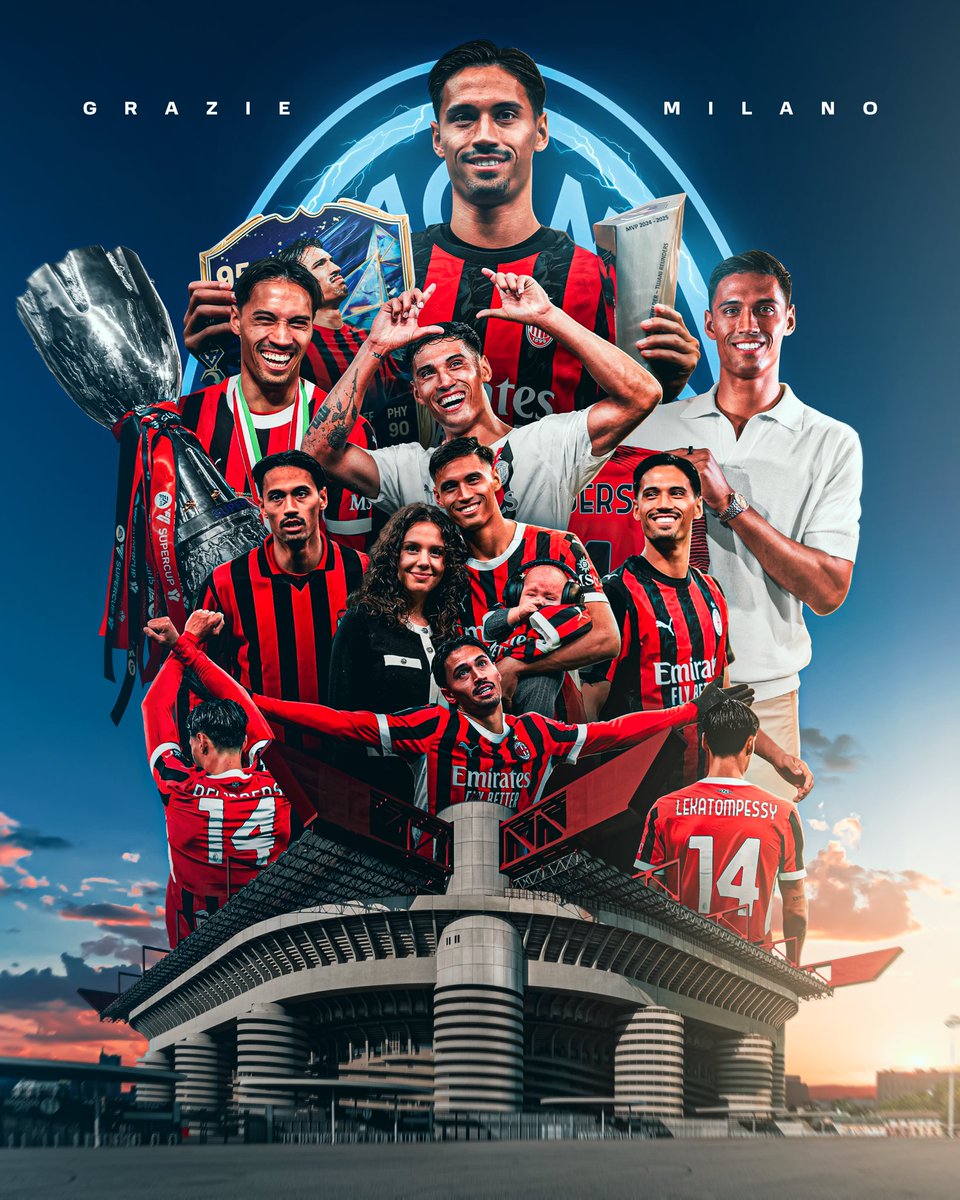 Giocare a San Siro è stato un sogno. D'ora in poi porterò il Milan nel cuore e sarò per sempre un rossonero.

𝐆𝐑𝐀𝐙𝐈𝐄 𝐌𝐈𝐋𝐋𝐄 𝐄 𝐒𝐄𝐌𝐏𝐑𝐄 𝐅𝐎𝐑𝐙𝐀 𝐌𝐈𝐋𝐀𝐍 ❤🖤