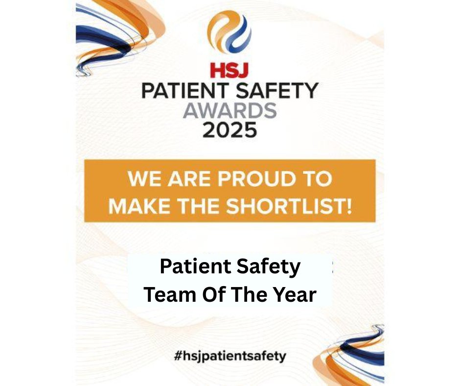 👏 We are pleased to announce that Spectrum is a finalist at the HSJ Patient Safety Awards, in the category of 'Patient Safety Team Of The Year'. Read more here: bit.ly/402WIAT #HSJPatientSafety