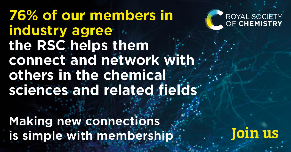 RoySocChem's tweet image. Connections in chemistry matter. Our worldwide community has over 60,000 members, making it easy to expand your network. Attend events, read about the latest breakthroughs and access industry insights. Don’t miss out: rsc.li/join