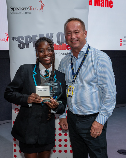 A huge congratulations to Kiyara who came runner-up at the <a href="/AngliaRuskin/">ARU</a> University Speak Out Final hosted at the ARU Peterborough Campus! Well done Kiyara, you were incredible!'