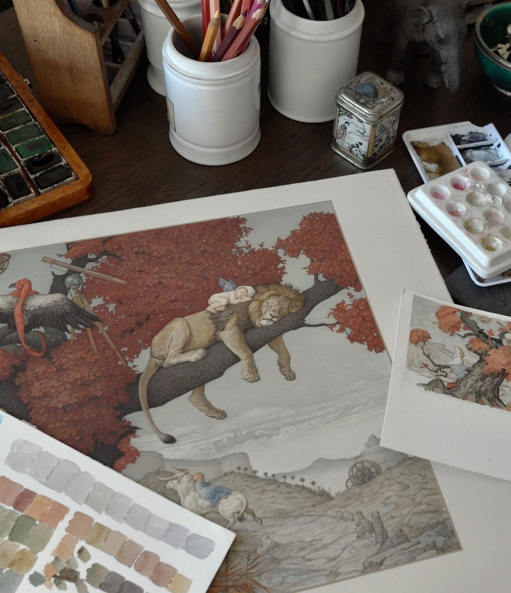 duginart_Olga's tweet image. Five years ago on my desktop.
#Artist #studio #artinprogress #artstudio #workshop #illustrationart