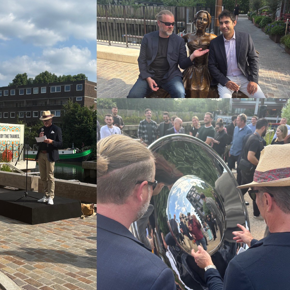 Great to be at the unveiling of the two new sculptures in the Brentford Project. Really lovely and entertaining pieces by artist Colin Spofforth. Glad to be invited by John and Sean Mulryan from <a href="/ballymore/">Ballymore</a> and joined by <a href="/SalmanShaheen/">Cllr. Salman Shaheen</a> &amp; Cllr Bowring