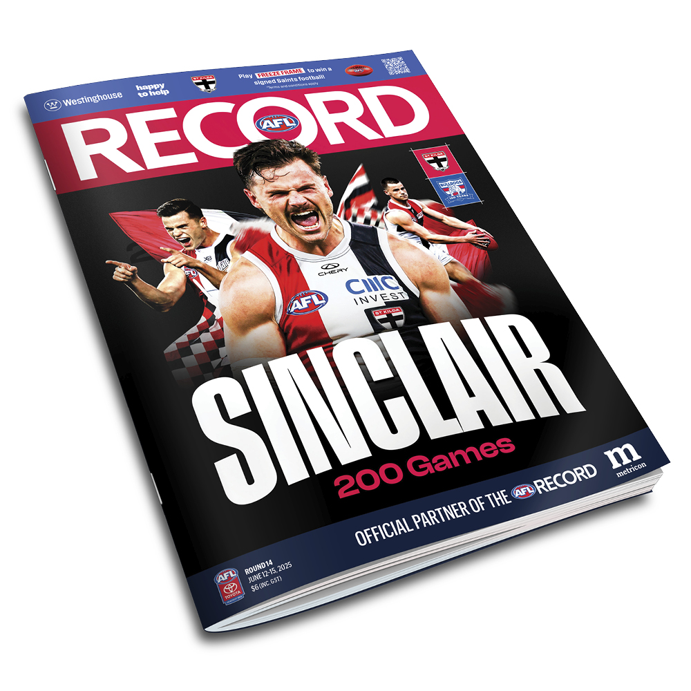 Grab your copy of the magazine NOW on your way into <a href="/marvelstadiumau/">Marvel Stadium</a>. $6 at all gates with thanks to <a href="/MetriconHomes/">Metricon Homes</a> - love where you live.
<a href="/AFLNation/">AFL Nation</a> <a href="/1116sen/">SEN 1116</a>